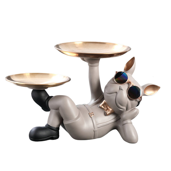 Cute French Bulldog Resin Figurine Table Decor Ornament