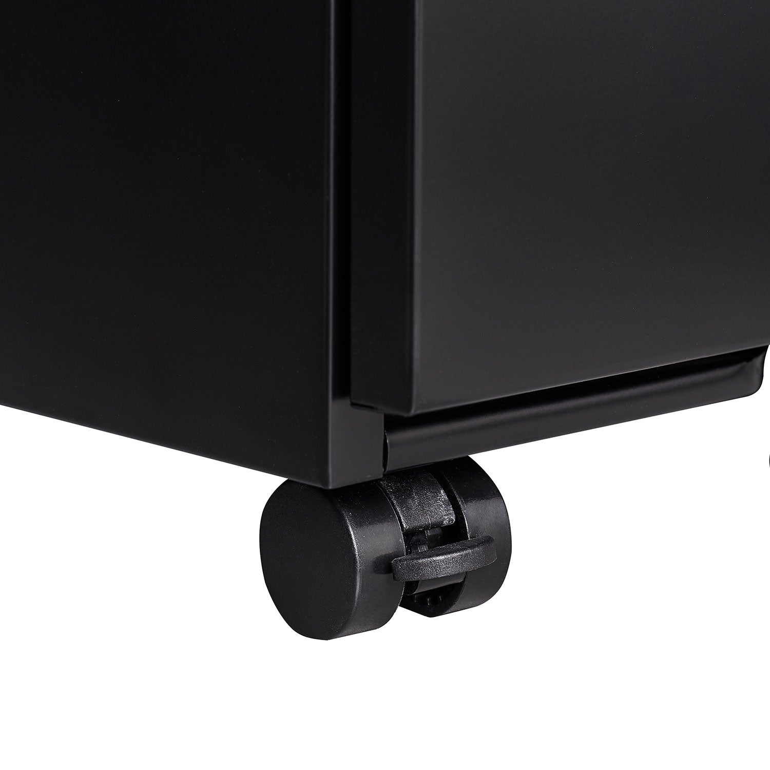 Three Drawer Mobile Metal Filing Cabinet with Lock Wheels