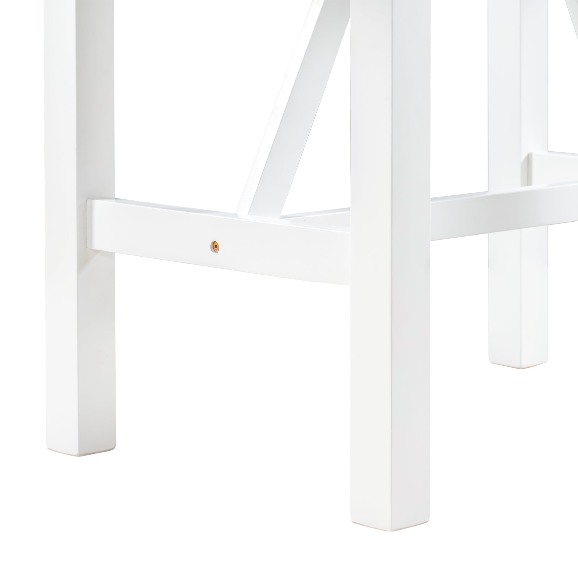 3-Piece Drop Leaf Dining Table Set White Gray