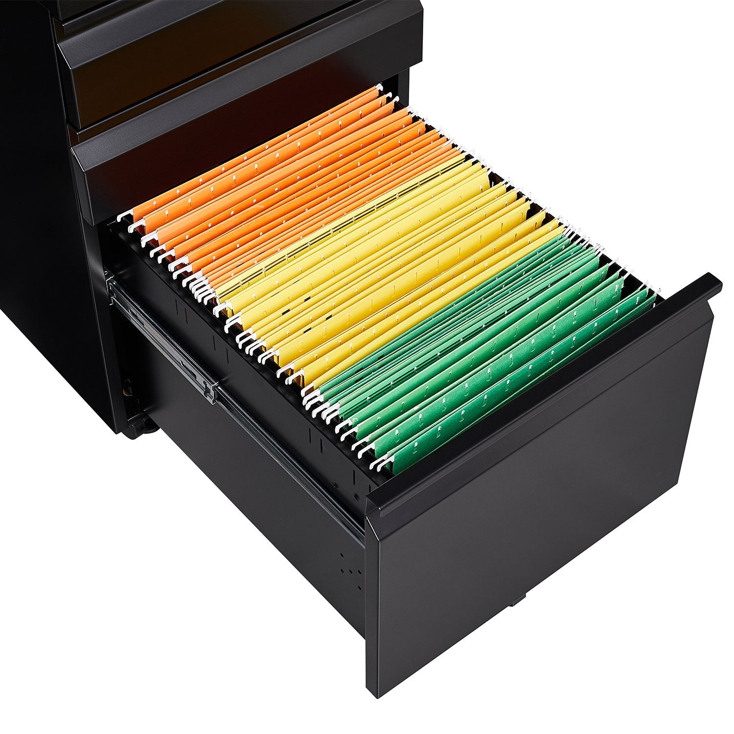 Three Drawer Mobile Metal Filing Cabinet with Lock Wheels