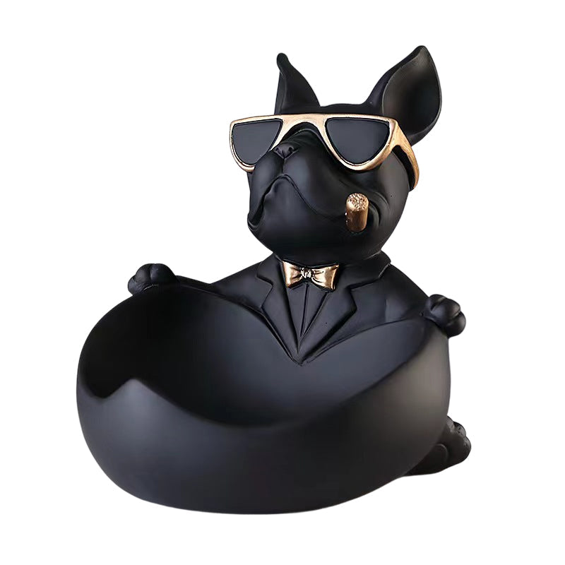 Cute French Bulldog Resin Figurine Table Decor Ornament