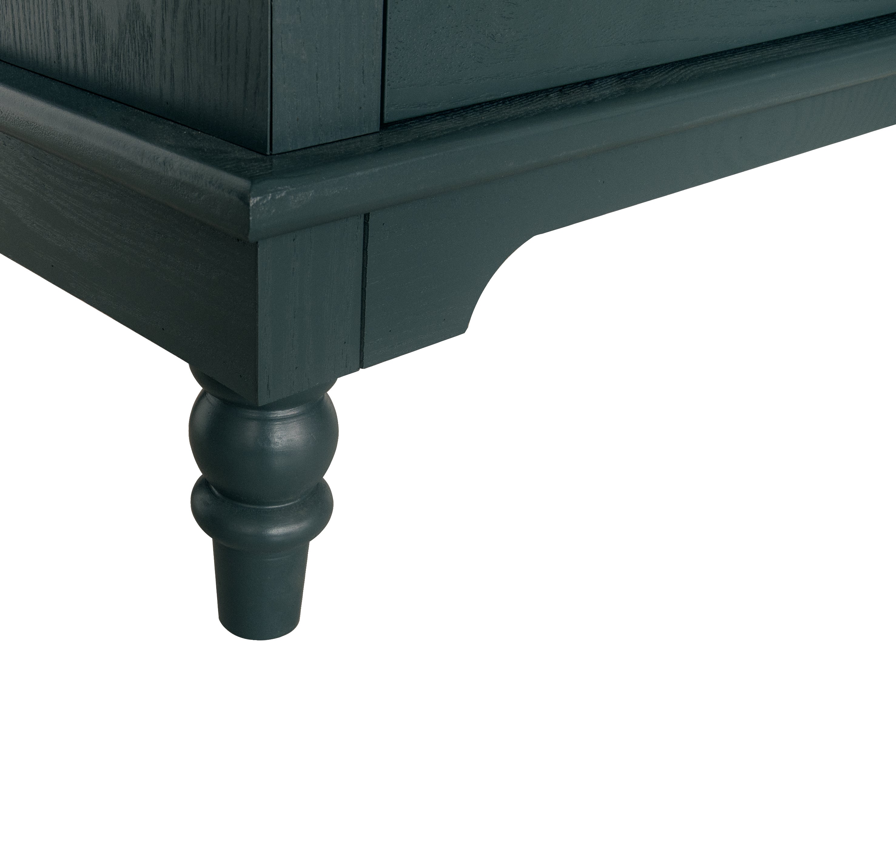 Hollow-Carved 3 Drawer Dresser with Metal Handles Storage