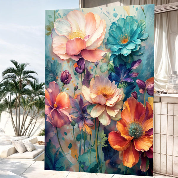Spring Bouquet Floral Wall Art Elegant Home Decoration