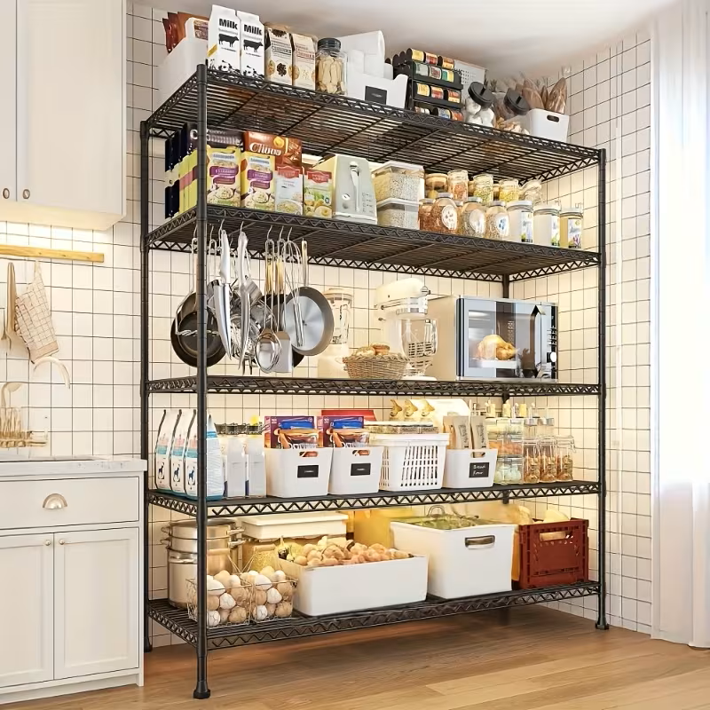 Adjustable Wire Shelving Rack Multi-Tier Storage Shelf Unit