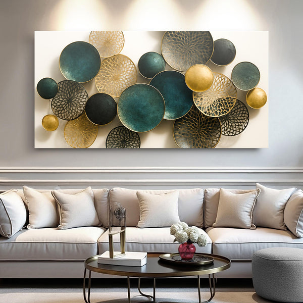 Lotus Leaf Abstract Wall Art Modern Home Decoration