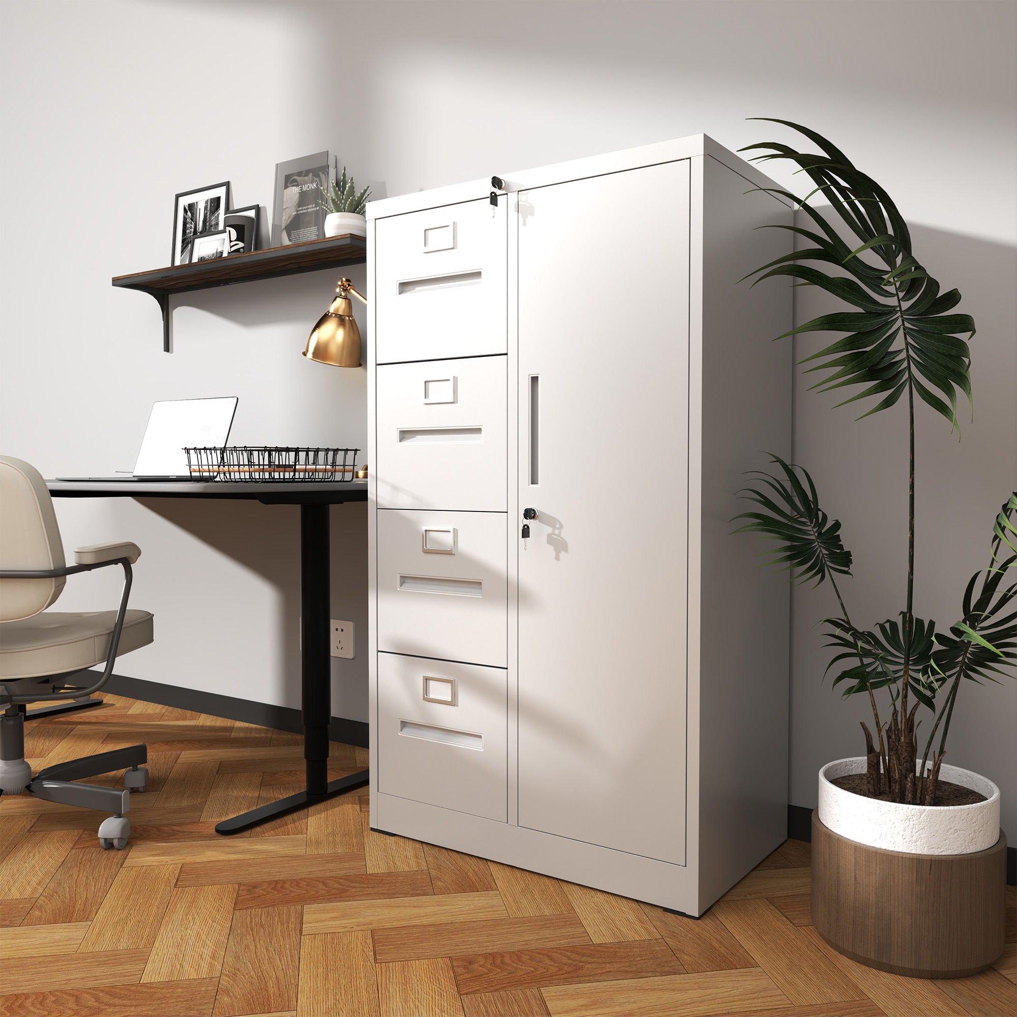 Smart Cube 8-Cube Organizer Bookcase Storage Shelves White