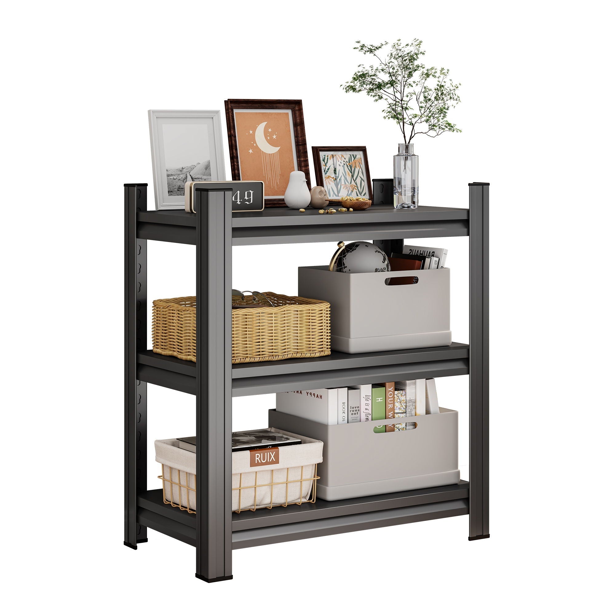 Adjustable Height Storage Shelving Unit for Home Organization