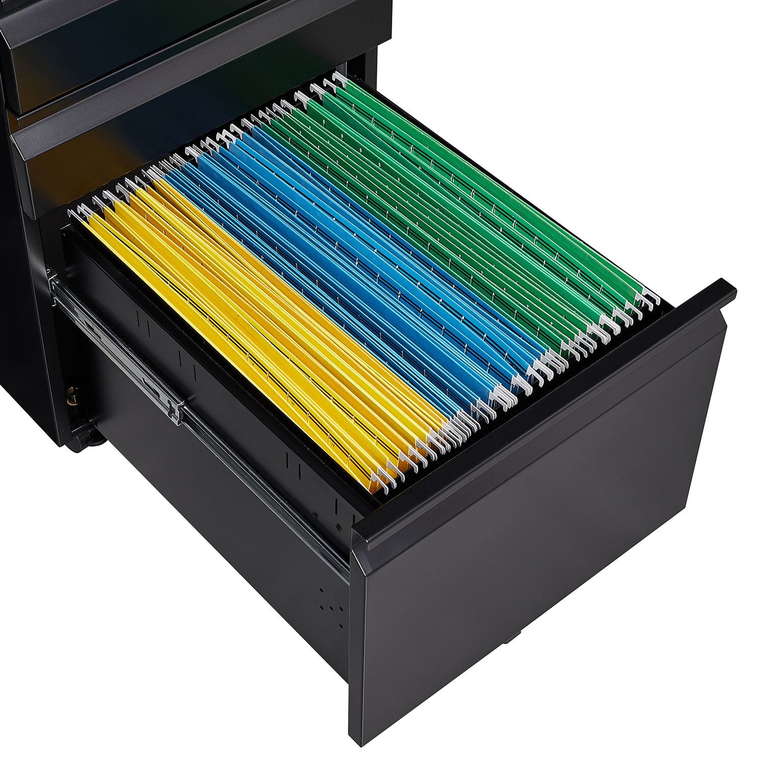 Three Drawer Mobile Metal Filing Cabinet with Lock Wheels