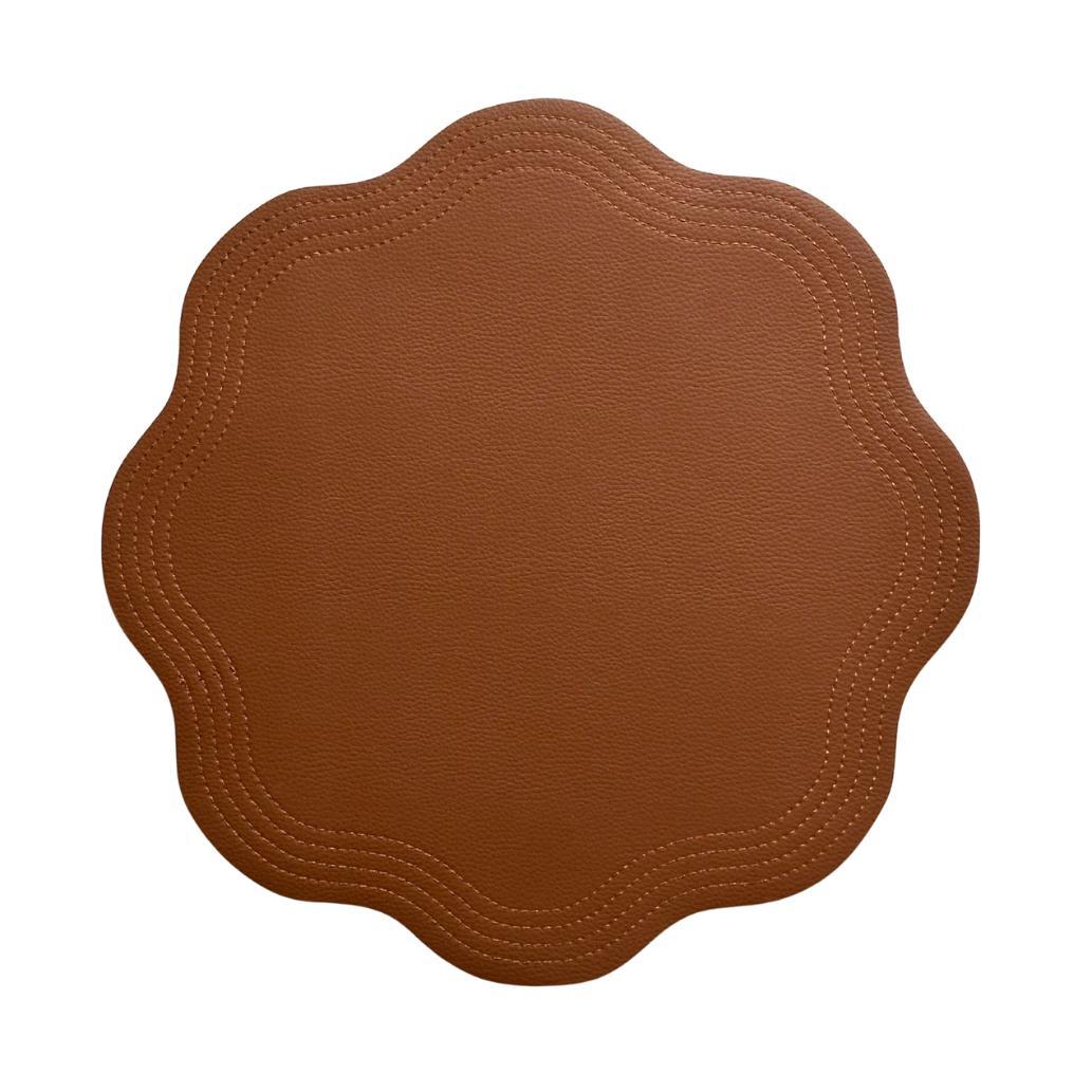Double Sided Faux Leather Placemat Elegant Dining Table Decor