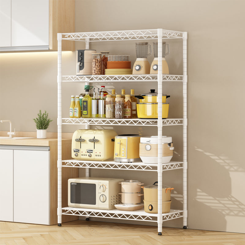 Adjustable Wire Frame Metal Storage Rack Vertical Shelving Unit