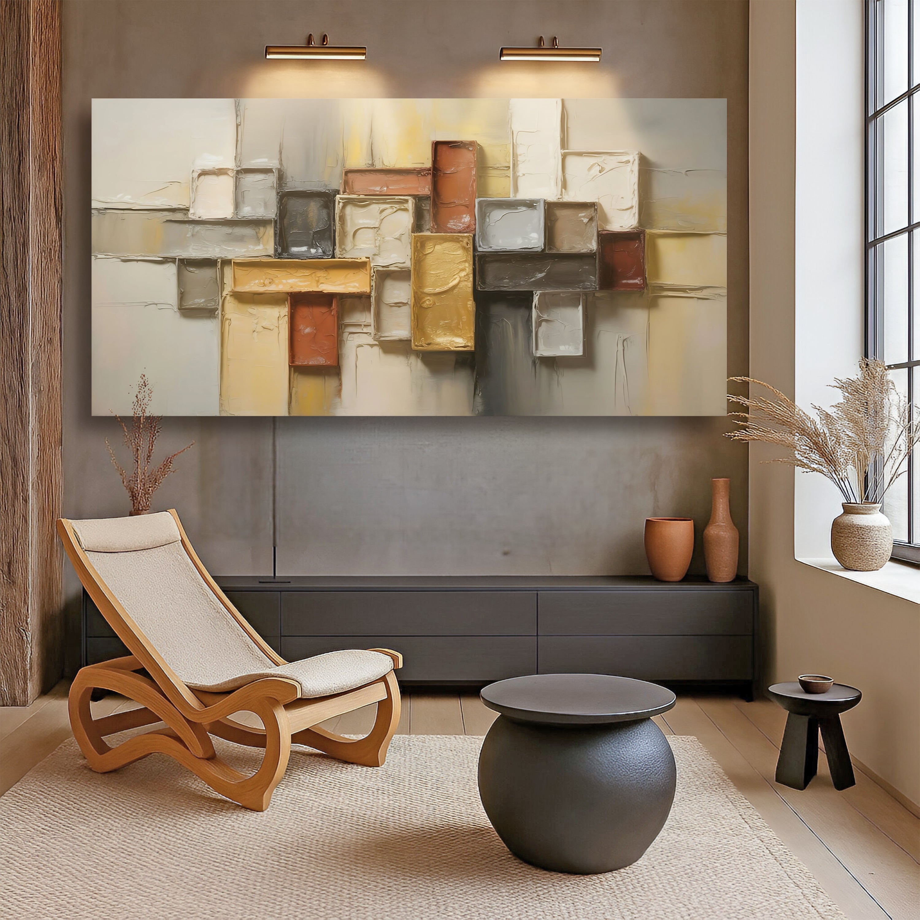 Minimalist Abstract Shape Pattern Wall Art Modern Decoration