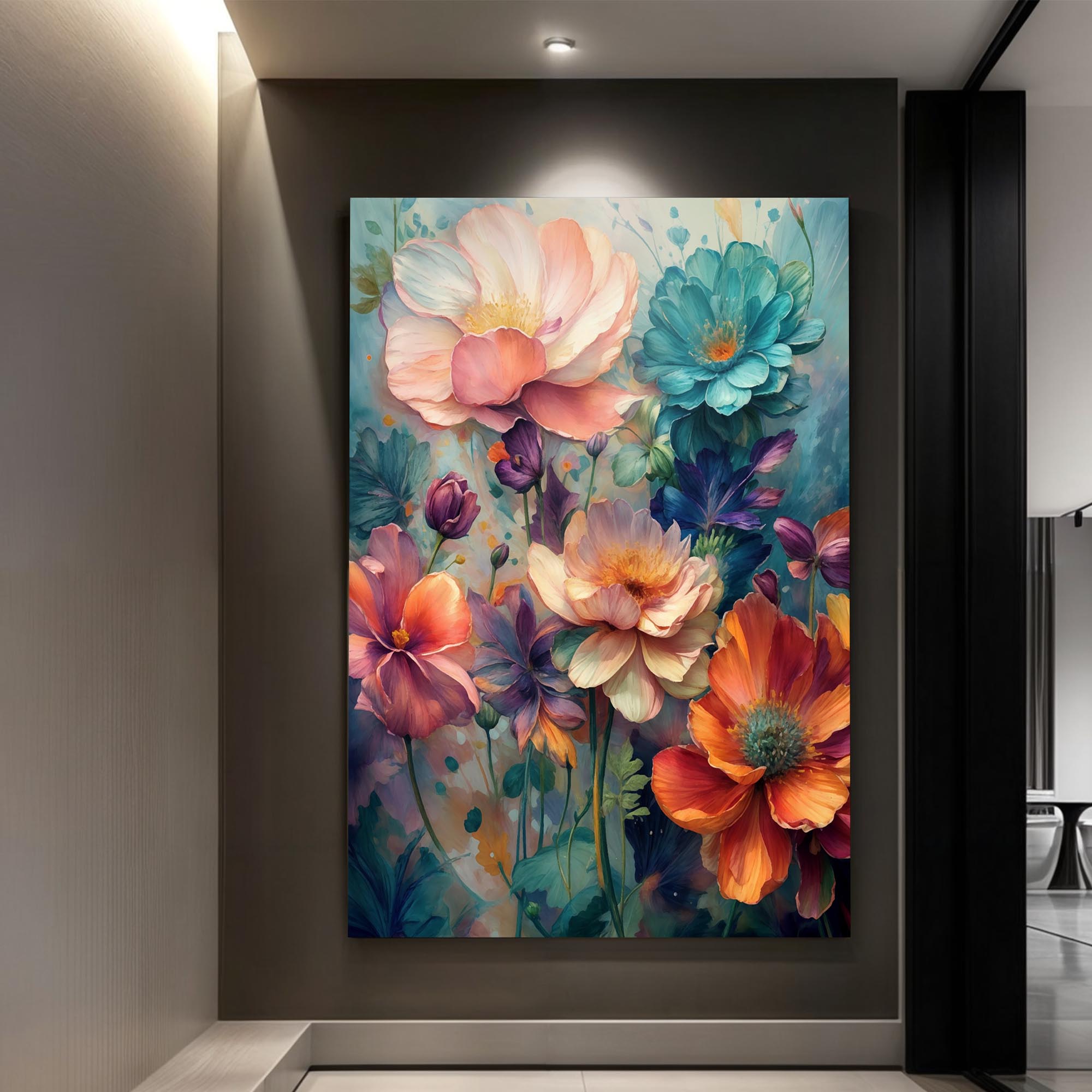 Spring Bouquet Floral Wall Art Elegant Home Decoration