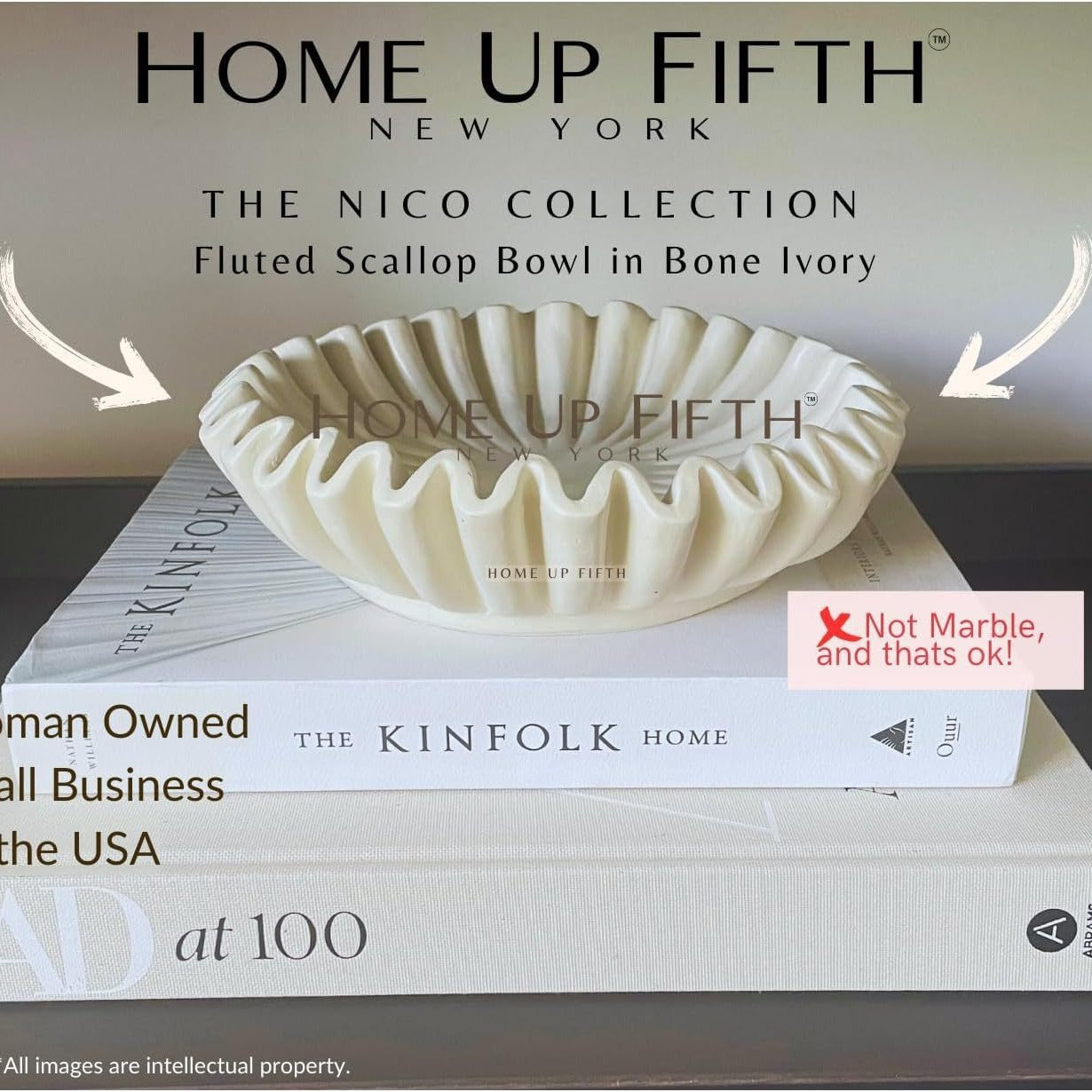 Grooved Lotus Leaf Edge Decorative Bowl Home Ornament