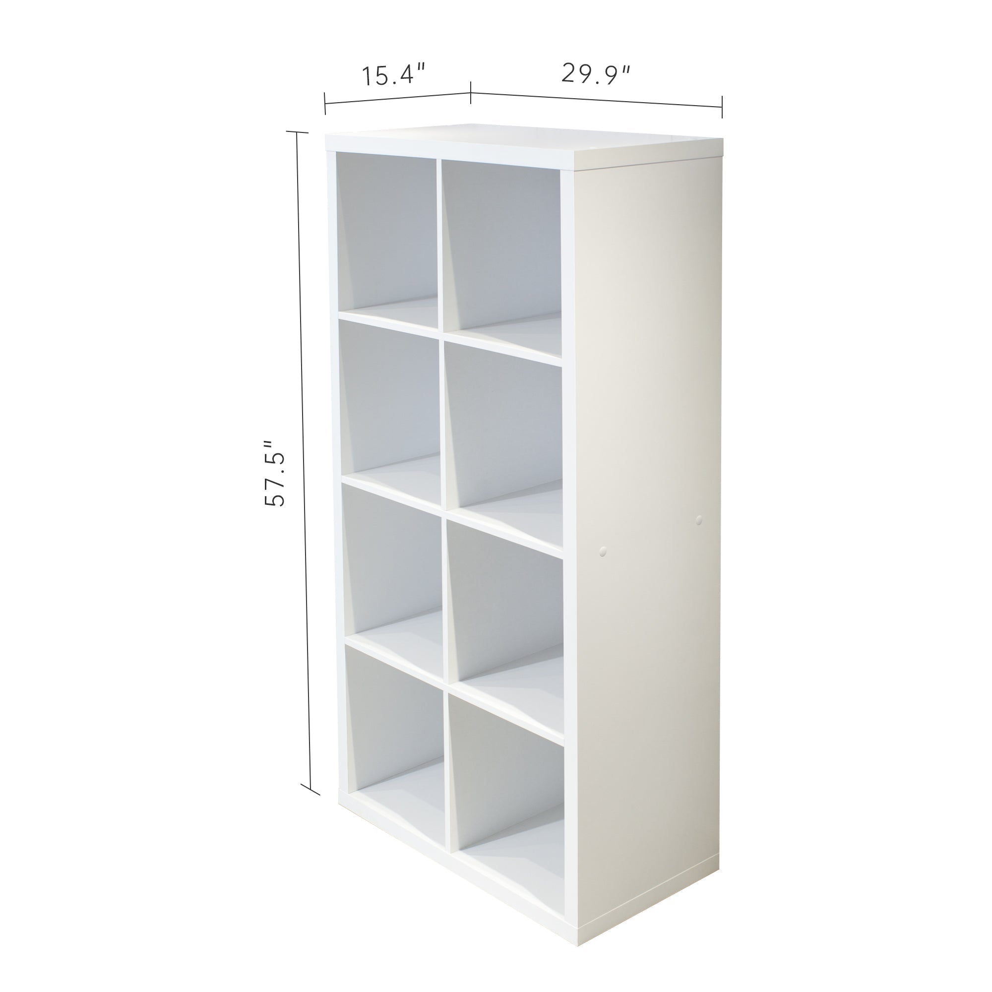 Smart Cube 8-Cube Organizer Bookcase Storage Shelves White