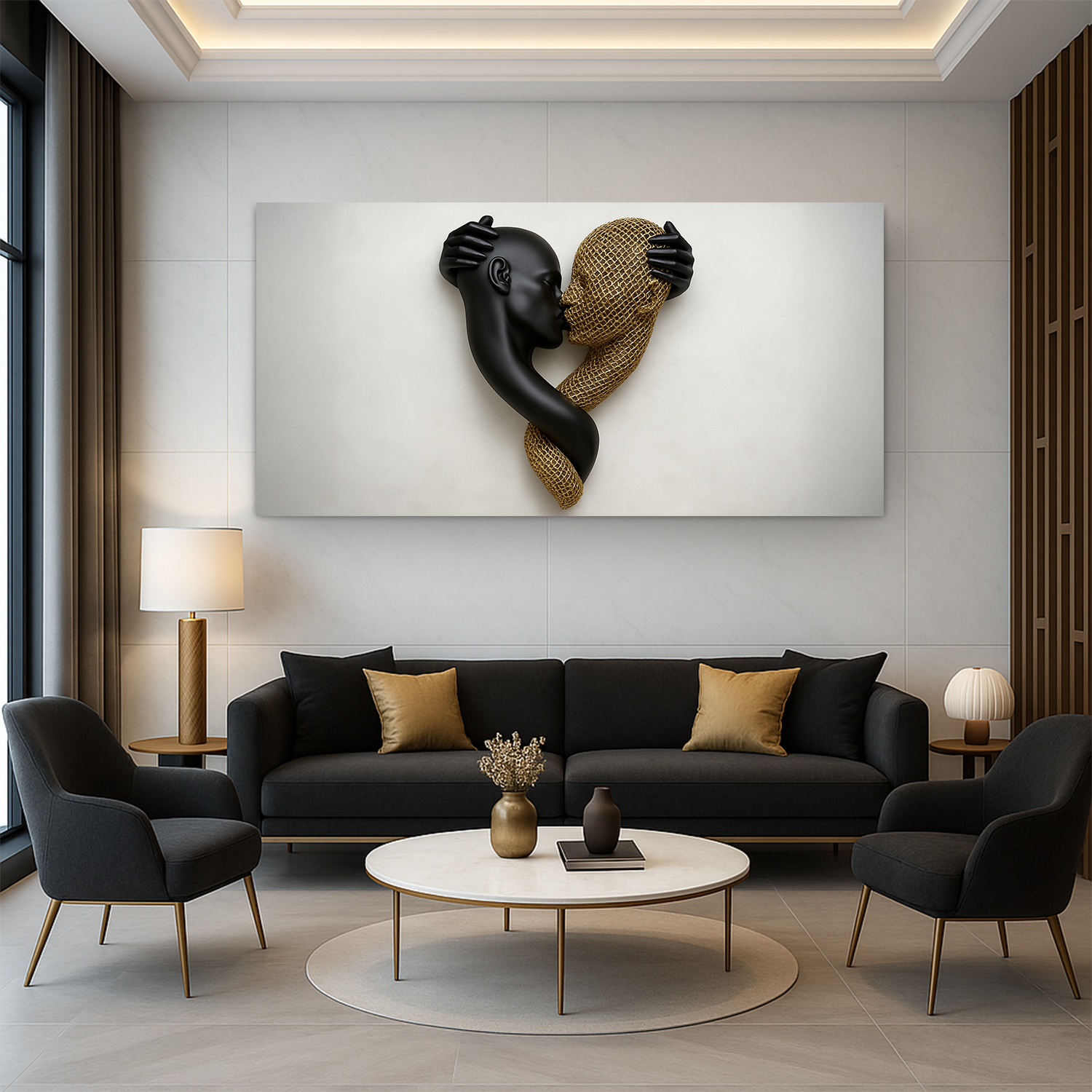 Eternal Love Abstract Figure Wall Art Modern Decoration