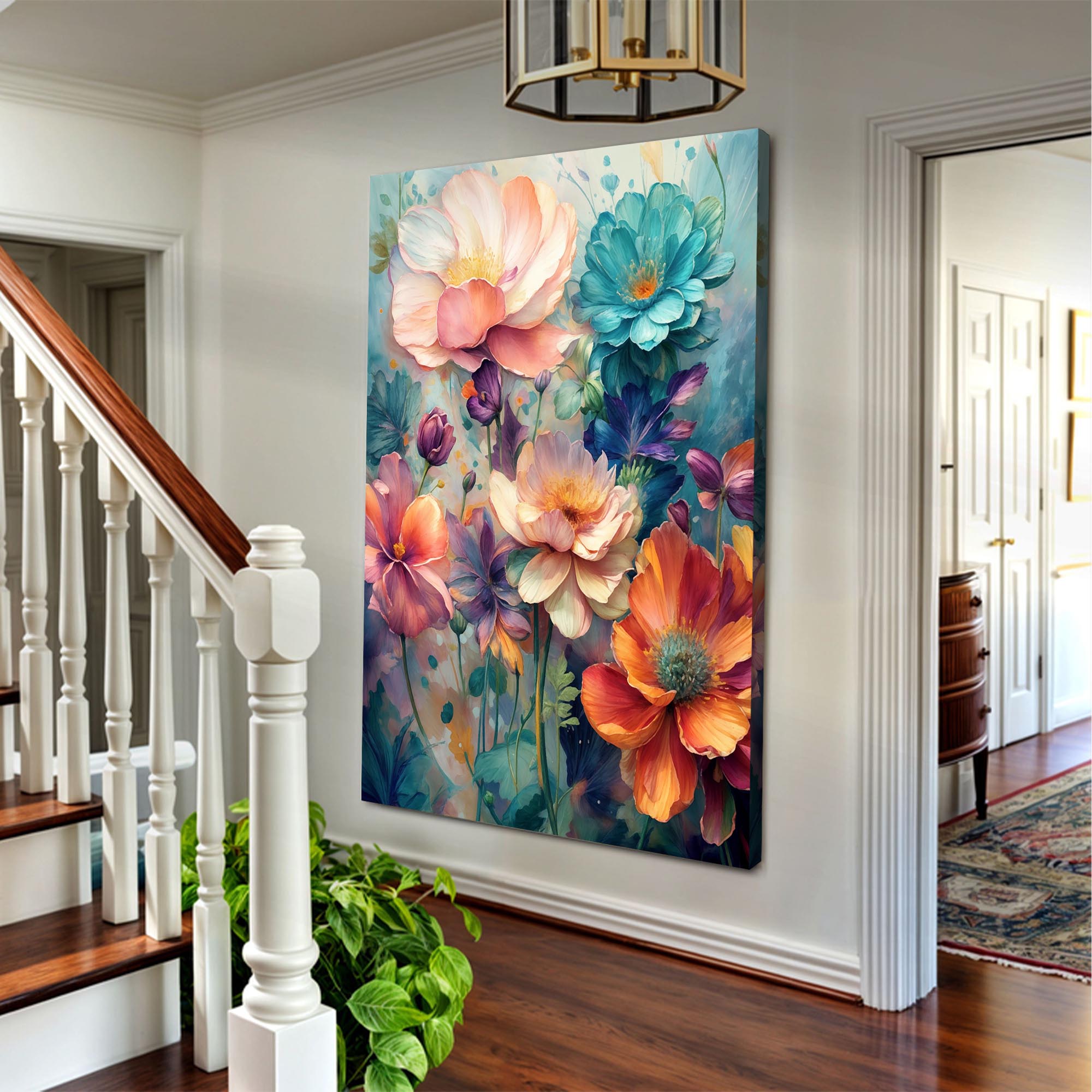 Spring Bouquet Floral Wall Art Elegant Home Decoration
