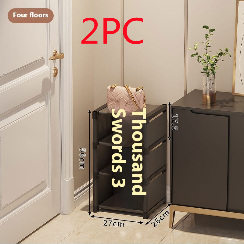 Simple Multi-Layer Shoe Rack Space-Saving Doorway Storage Shelf