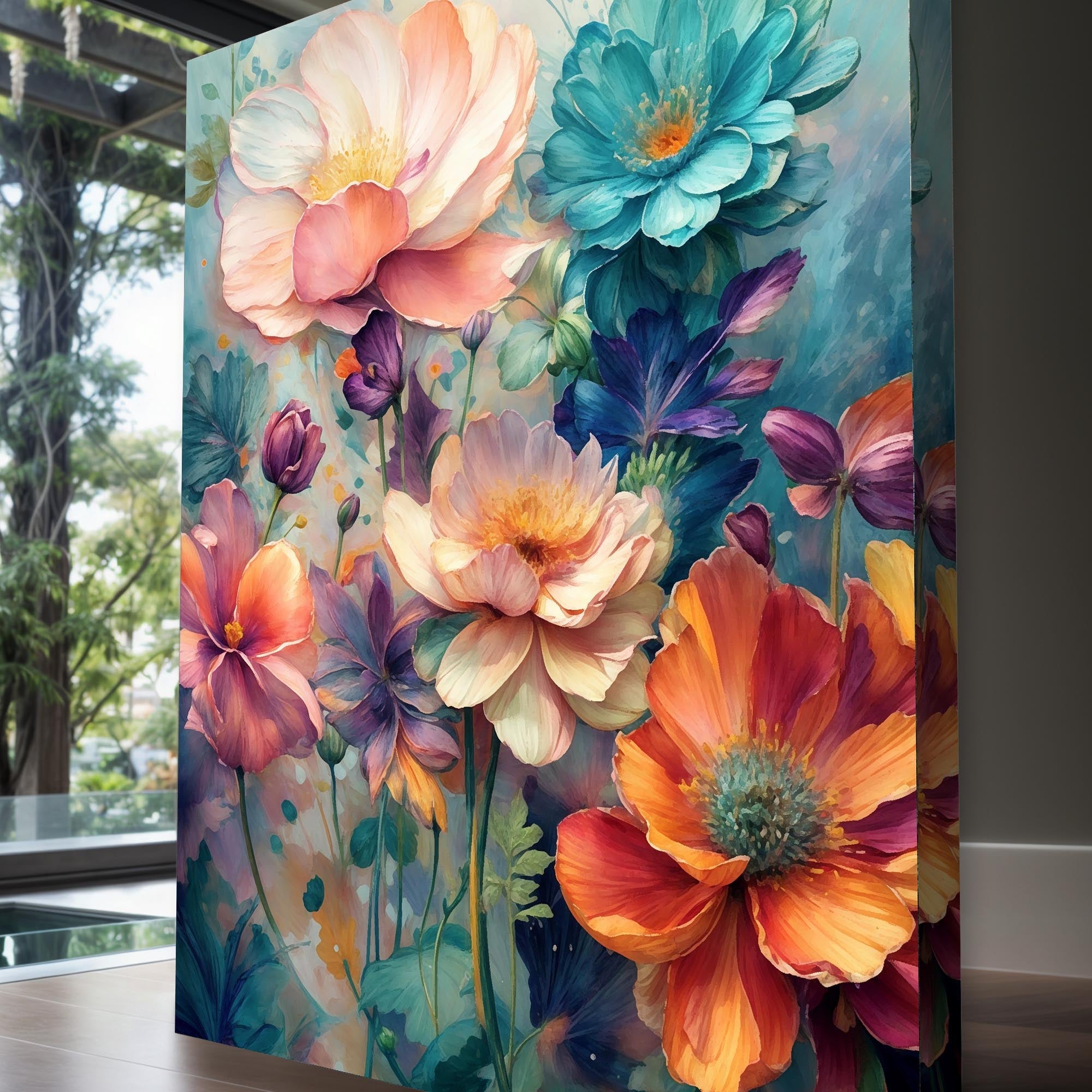Spring Bouquet Floral Wall Art Elegant Home Decoration