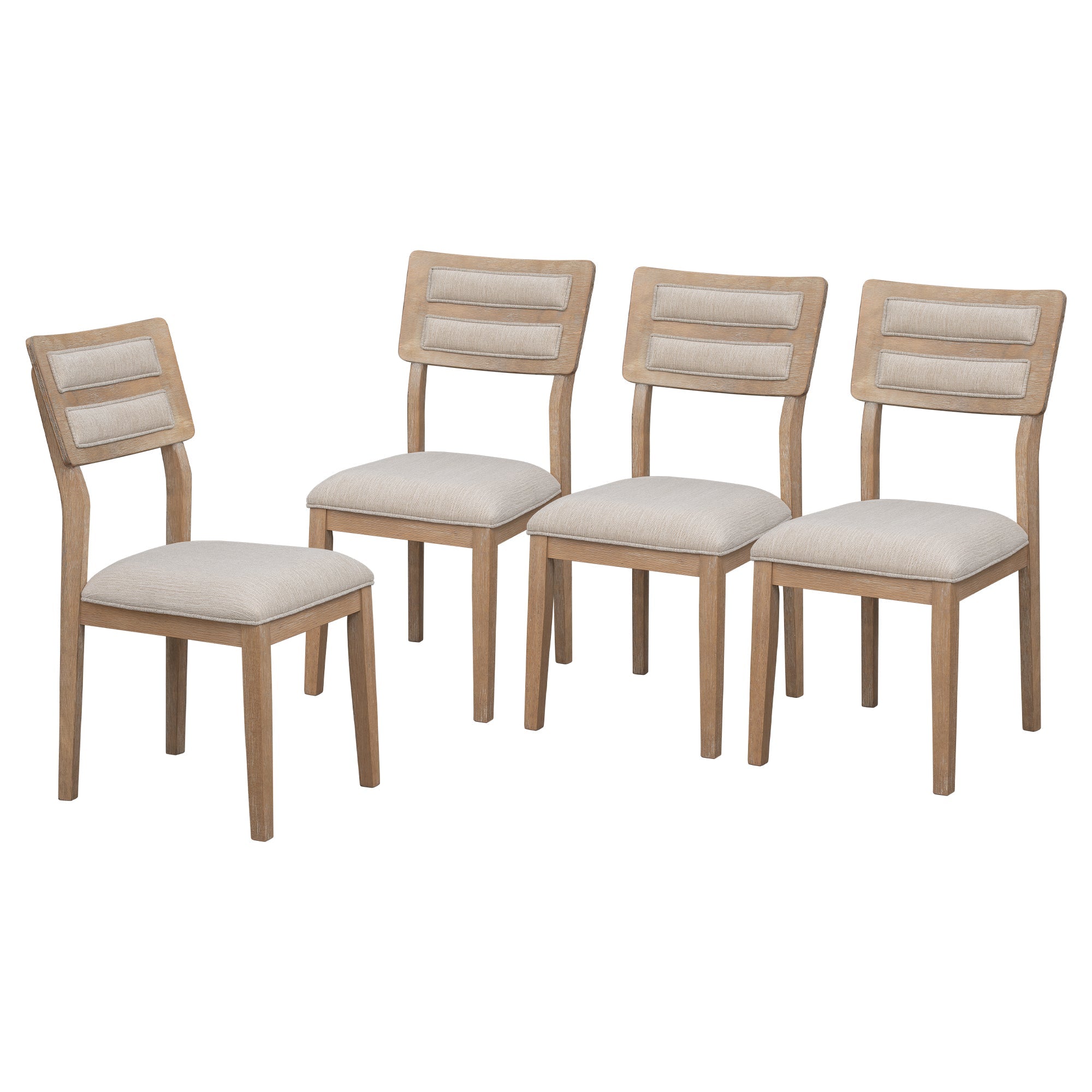 6-Piece Traditional Dining Set Table Chairs Bench