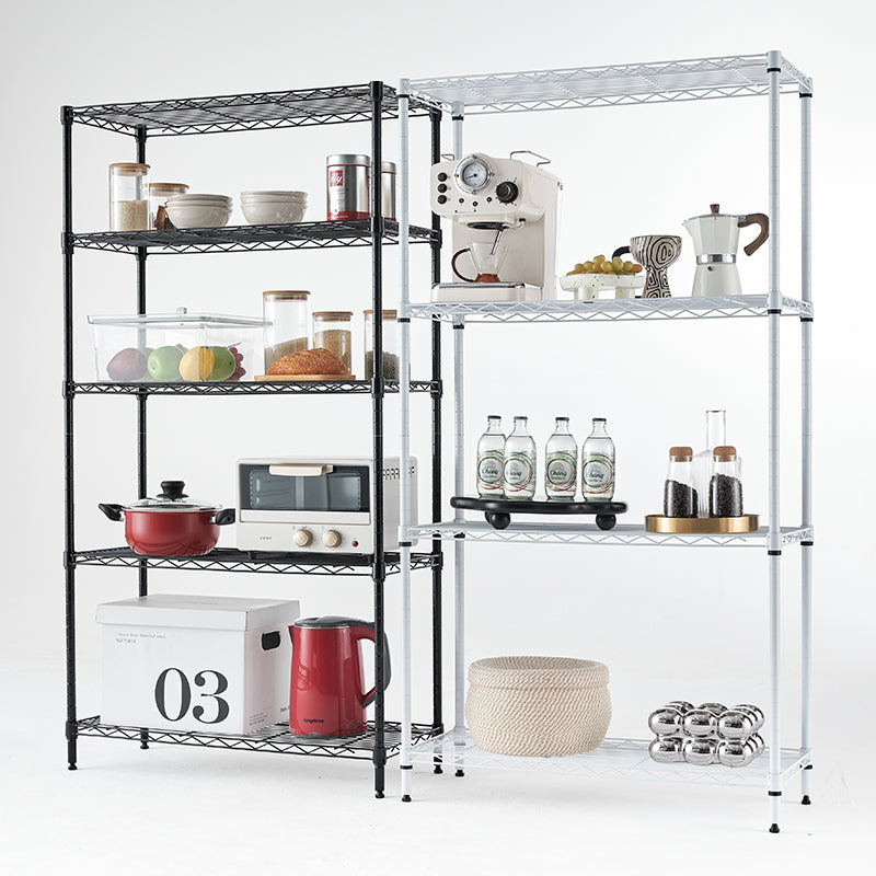 Adjustable Wire Frame Metal Storage Rack Vertical Shelving Unit