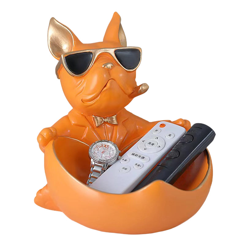 Cute French Bulldog Resin Figurine Table Decor Ornament