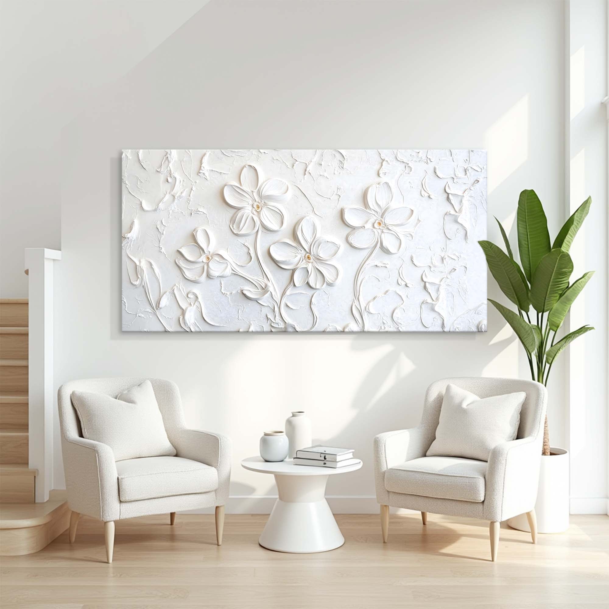 Floral Abstract Wall Art Modern Botanical Home Decoration
