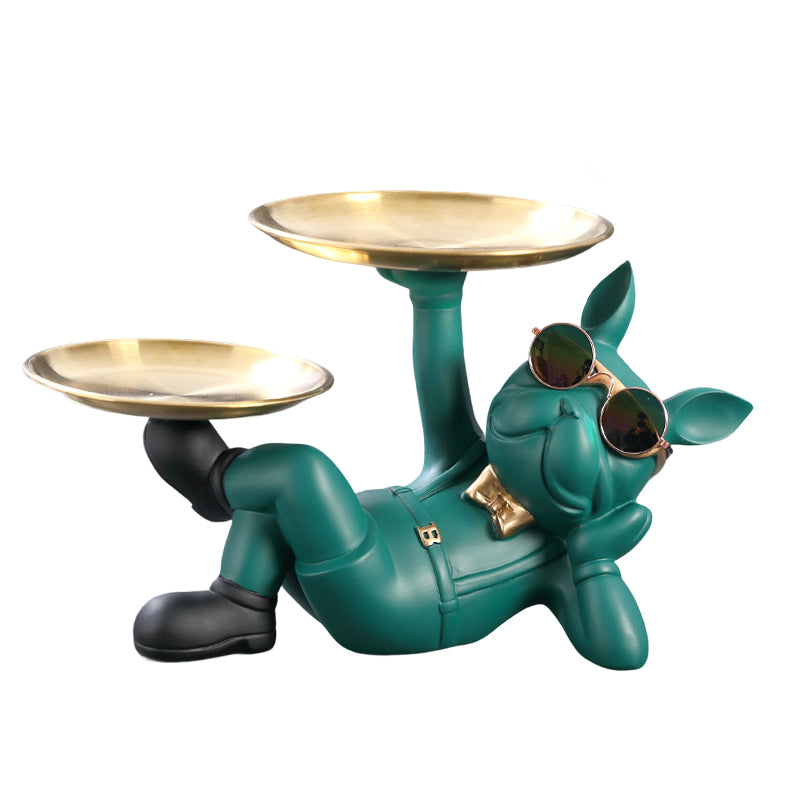 Cute French Bulldog Resin Figurine Table Decor Ornament