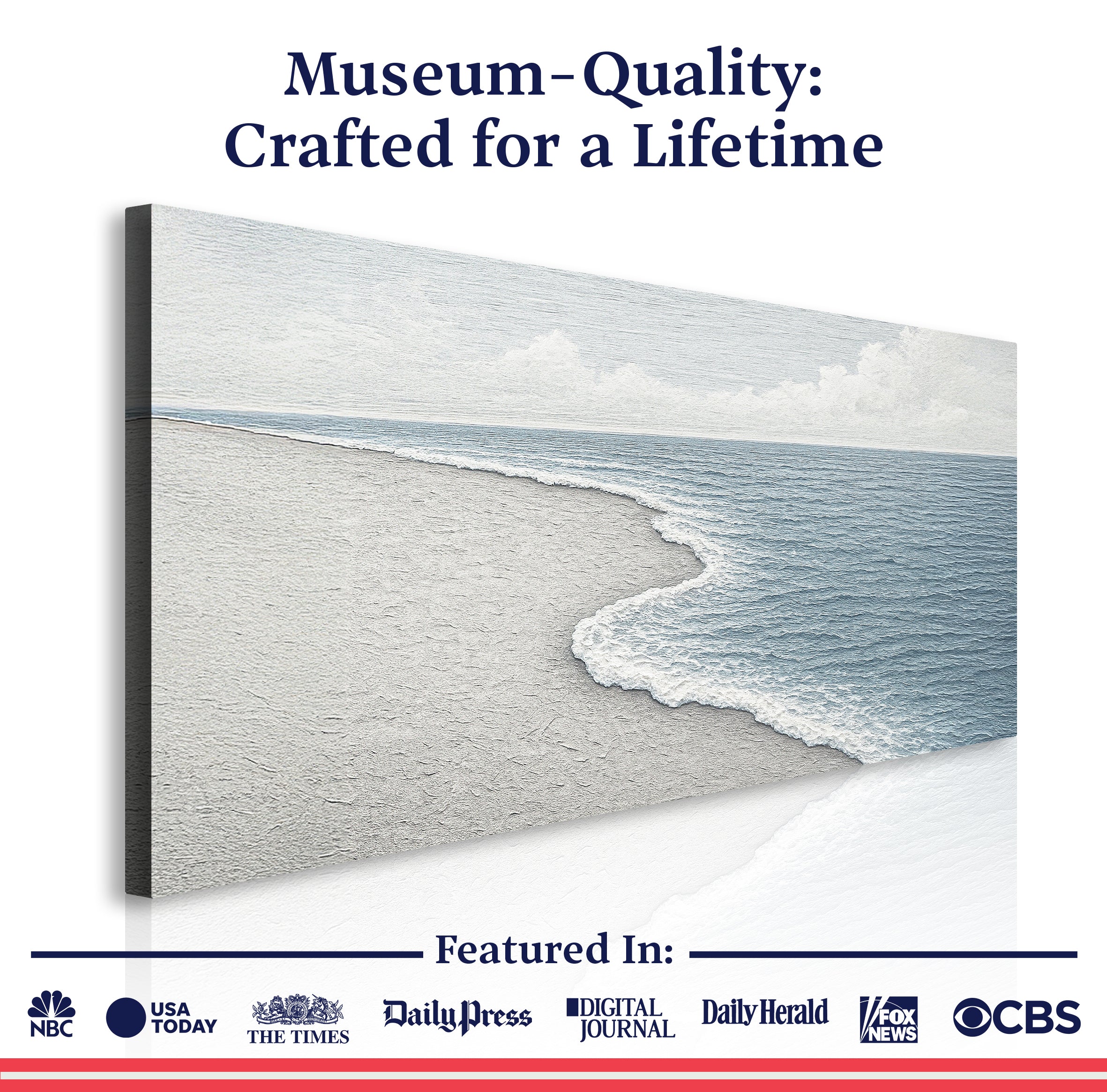 Abstract Beach Shore Wall Art Coastal Home Decoration