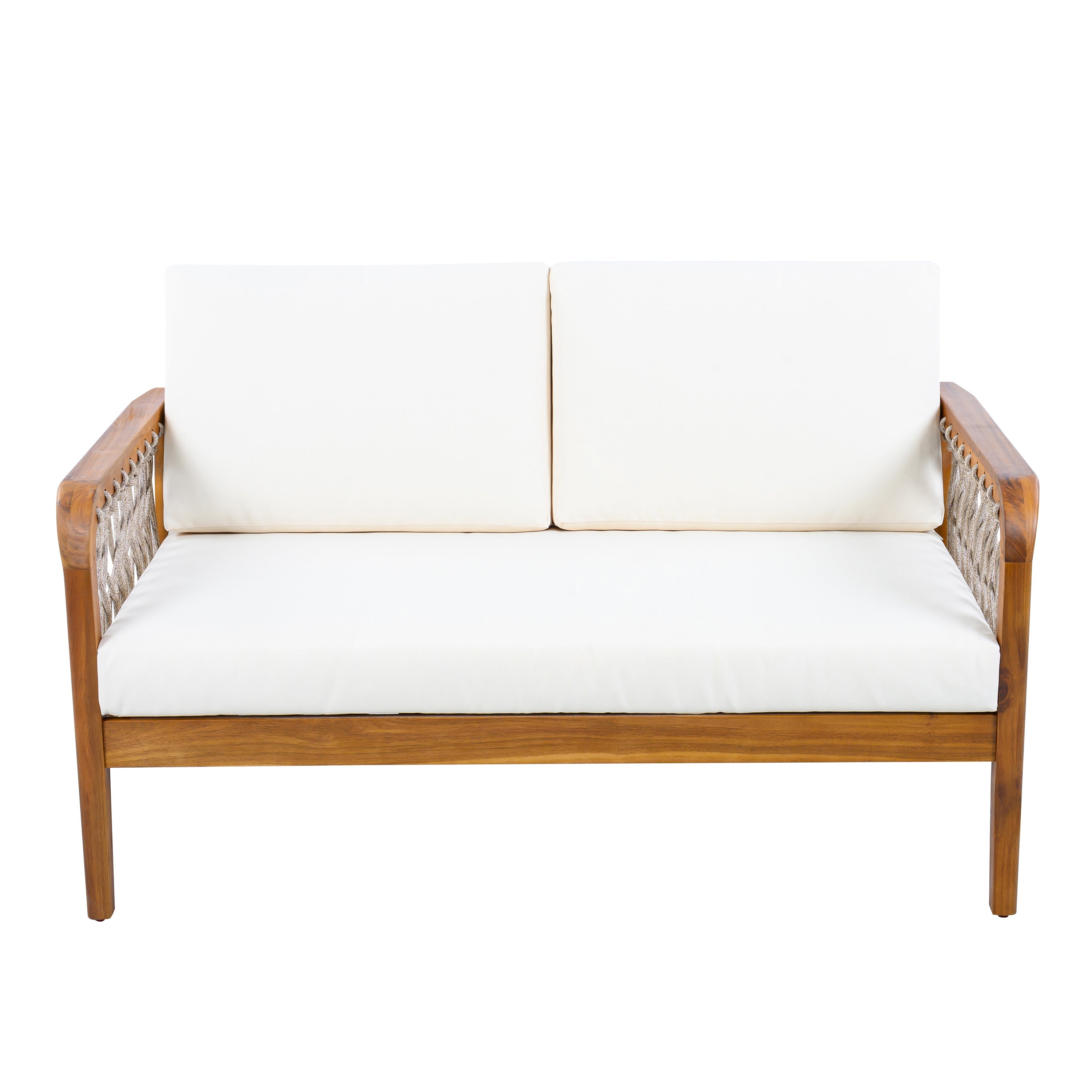 4-Piece Acacia Wood Outdoor Patio Furniture Set