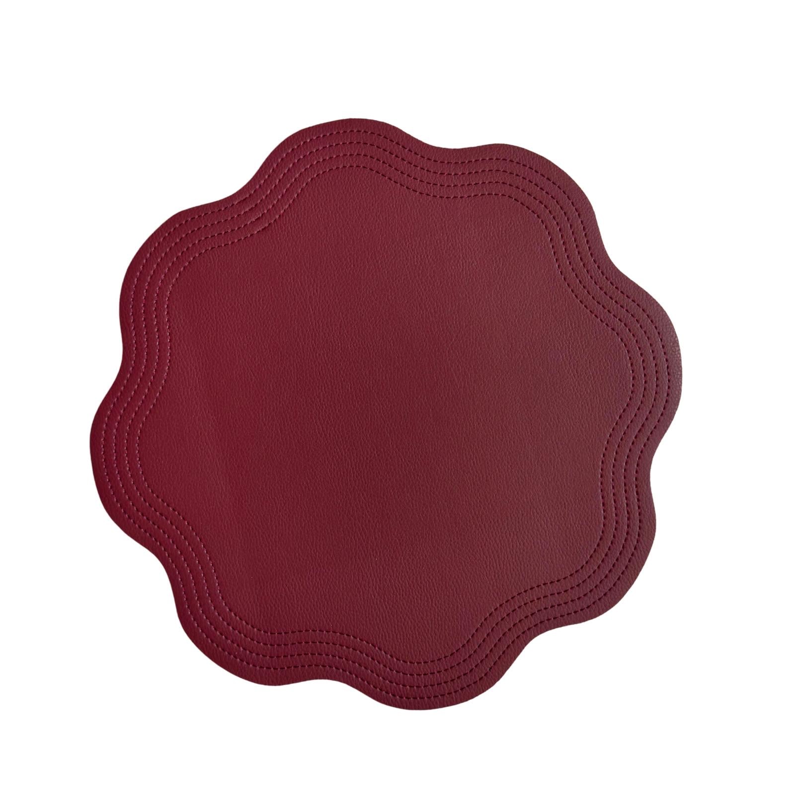 Double Sided Faux Leather Placemat Elegant Dining Table Decor