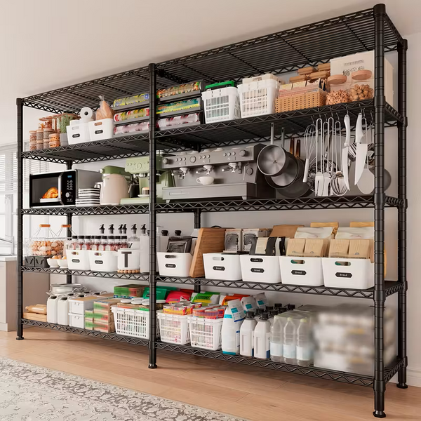 Adjustable Wire Shelving Rack Multi-Tier Storage Shelf Unit