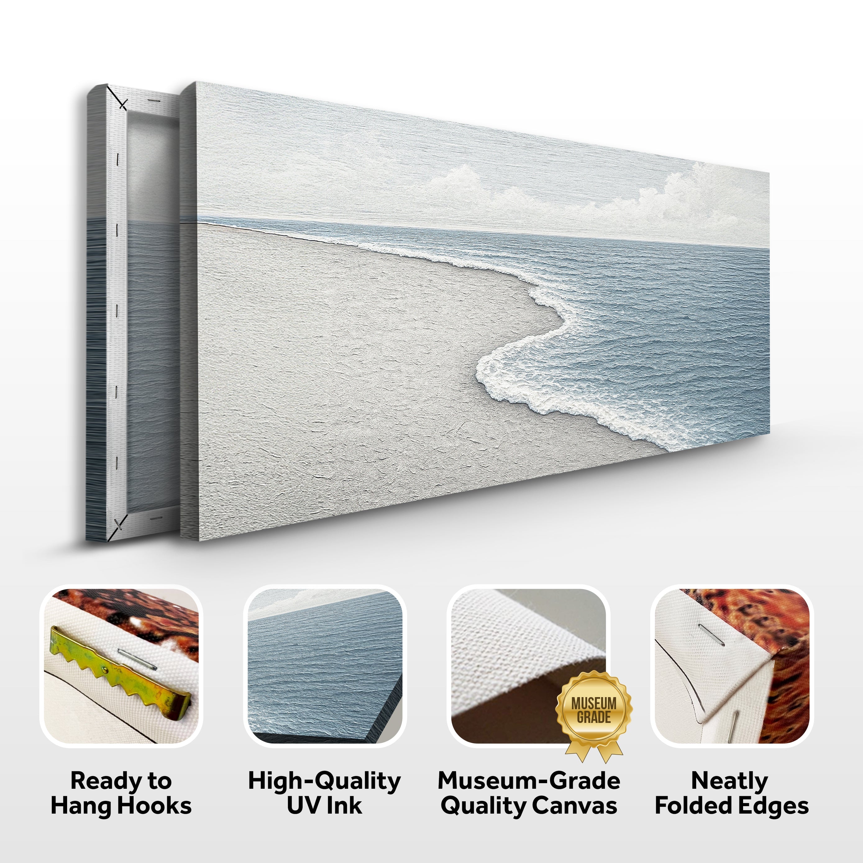 Abstract Beach Shore Wall Art Coastal Home Decoration