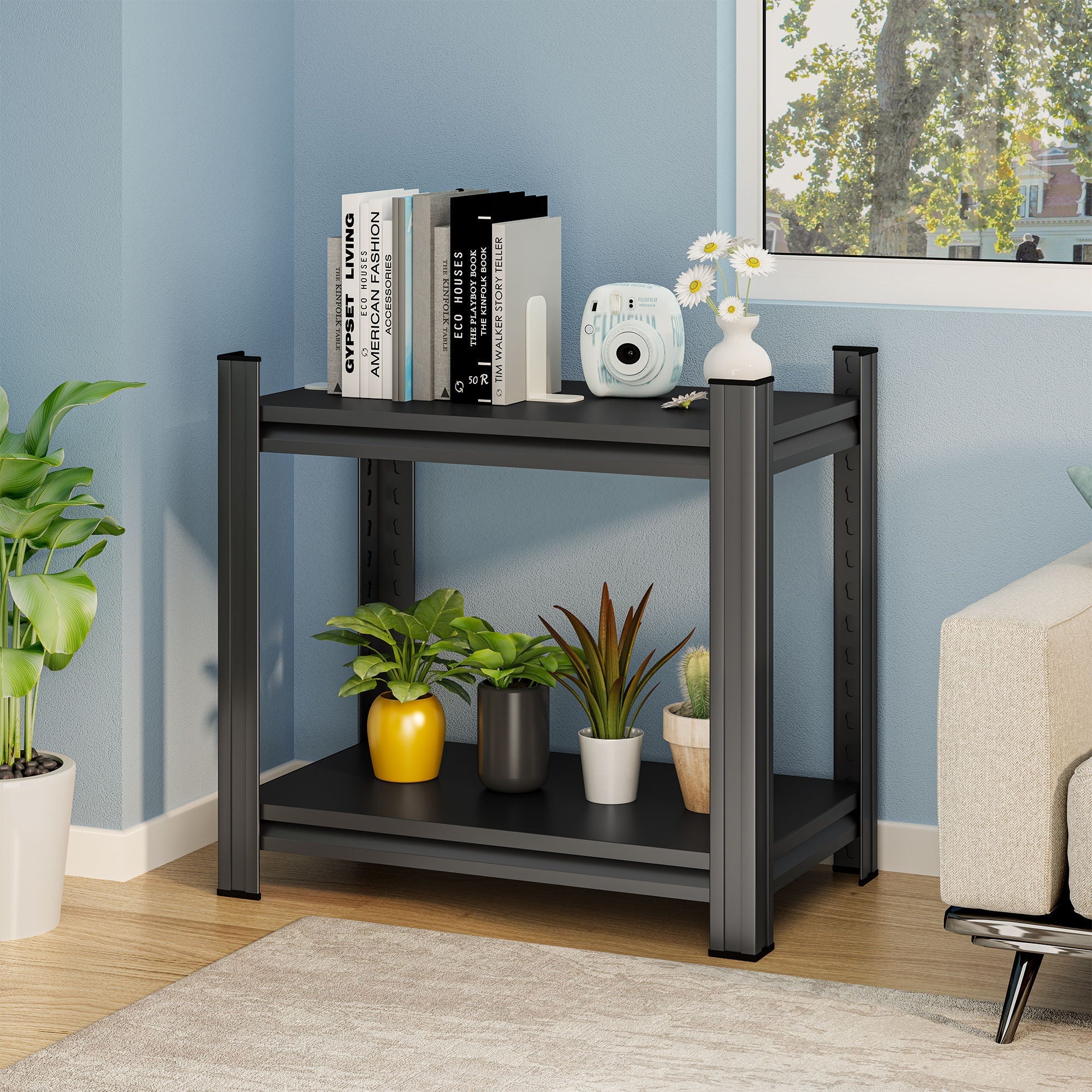 Adjustable Height Storage Shelving Unit for Home Organization