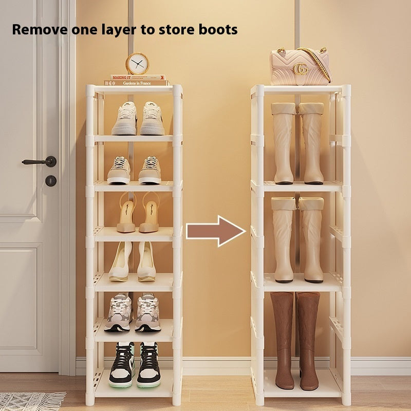 Simple Multi-Layer Shoe Rack Space-Saving Doorway Storage Shelf