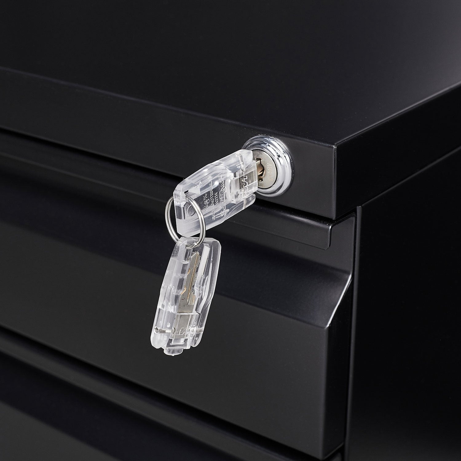 Three Drawer Mobile Metal Filing Cabinet with Lock Wheels