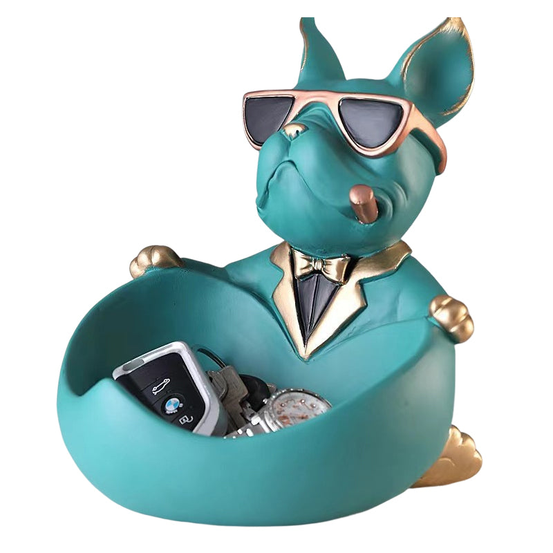 Cute French Bulldog Resin Figurine Table Decor Ornament