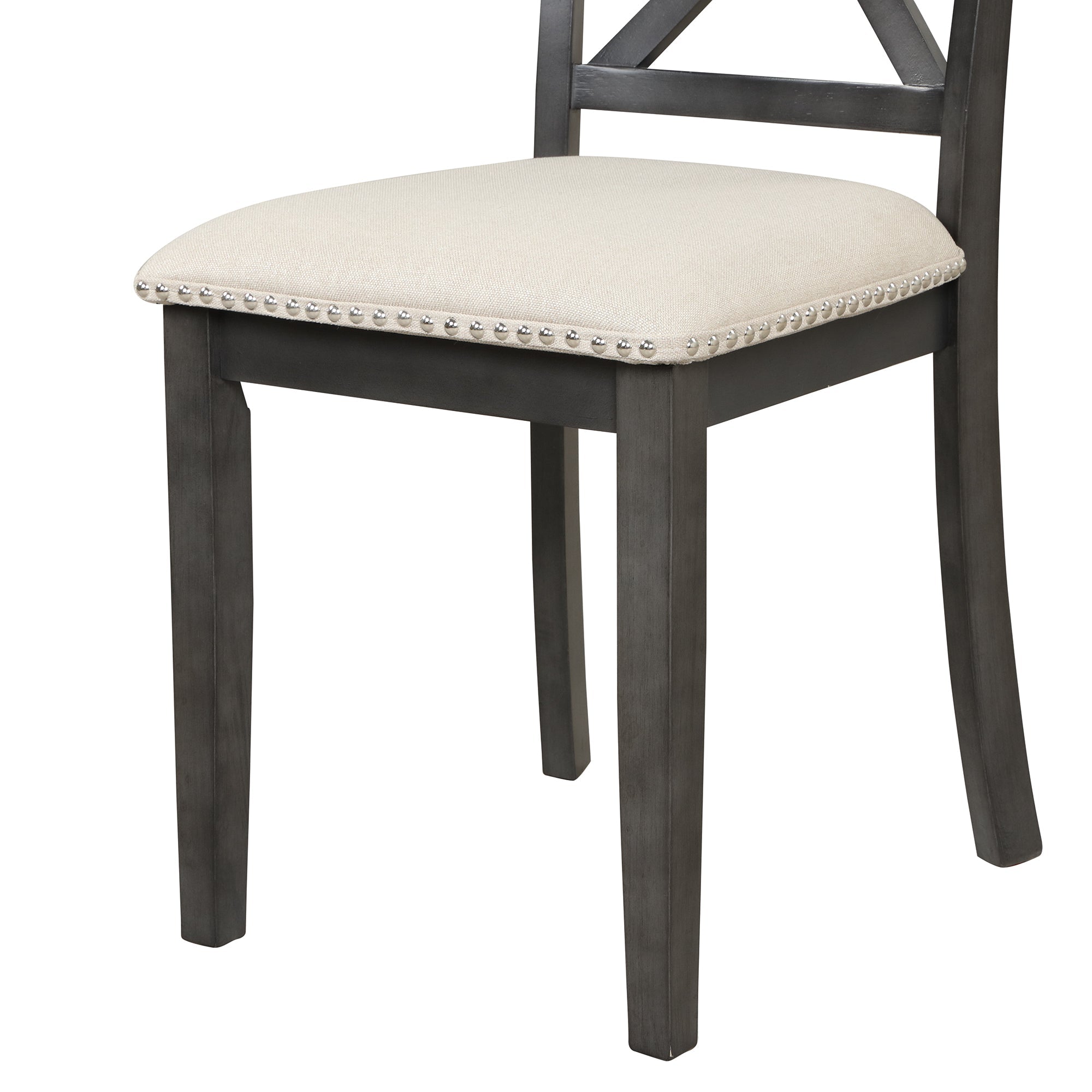 5-Piece Solid Wood Dining Table Chair Set