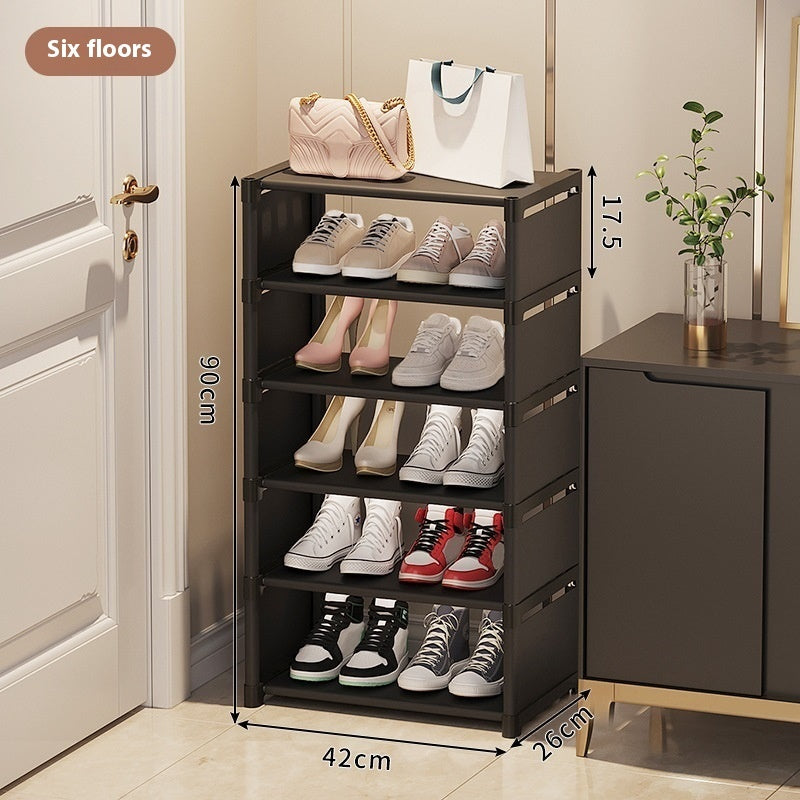 Simple Multi-Layer Shoe Rack Space-Saving Doorway Storage Shelf