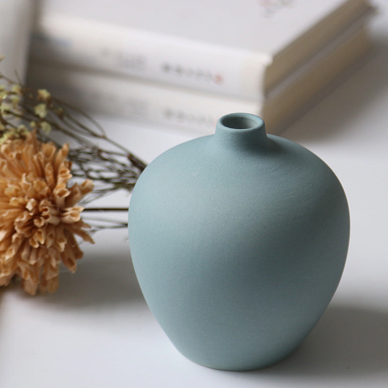 Three-Piece Ceramic Vase Set Modern Home Floral Decoration