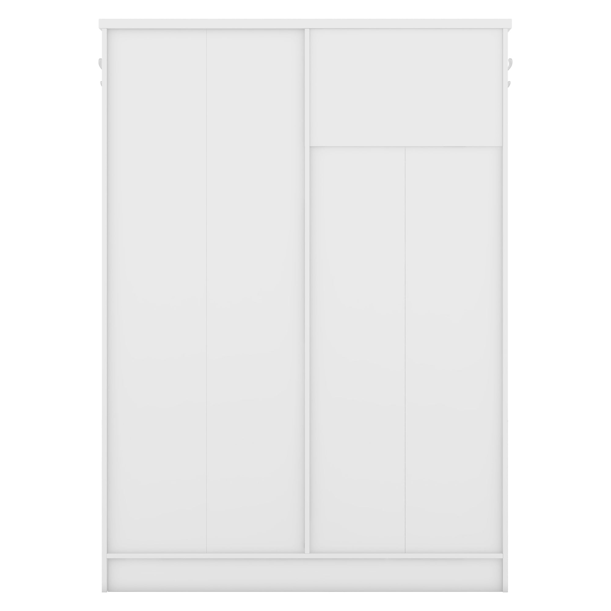 Modern Hall Tree with Storage Bench Shoe Cabinet White