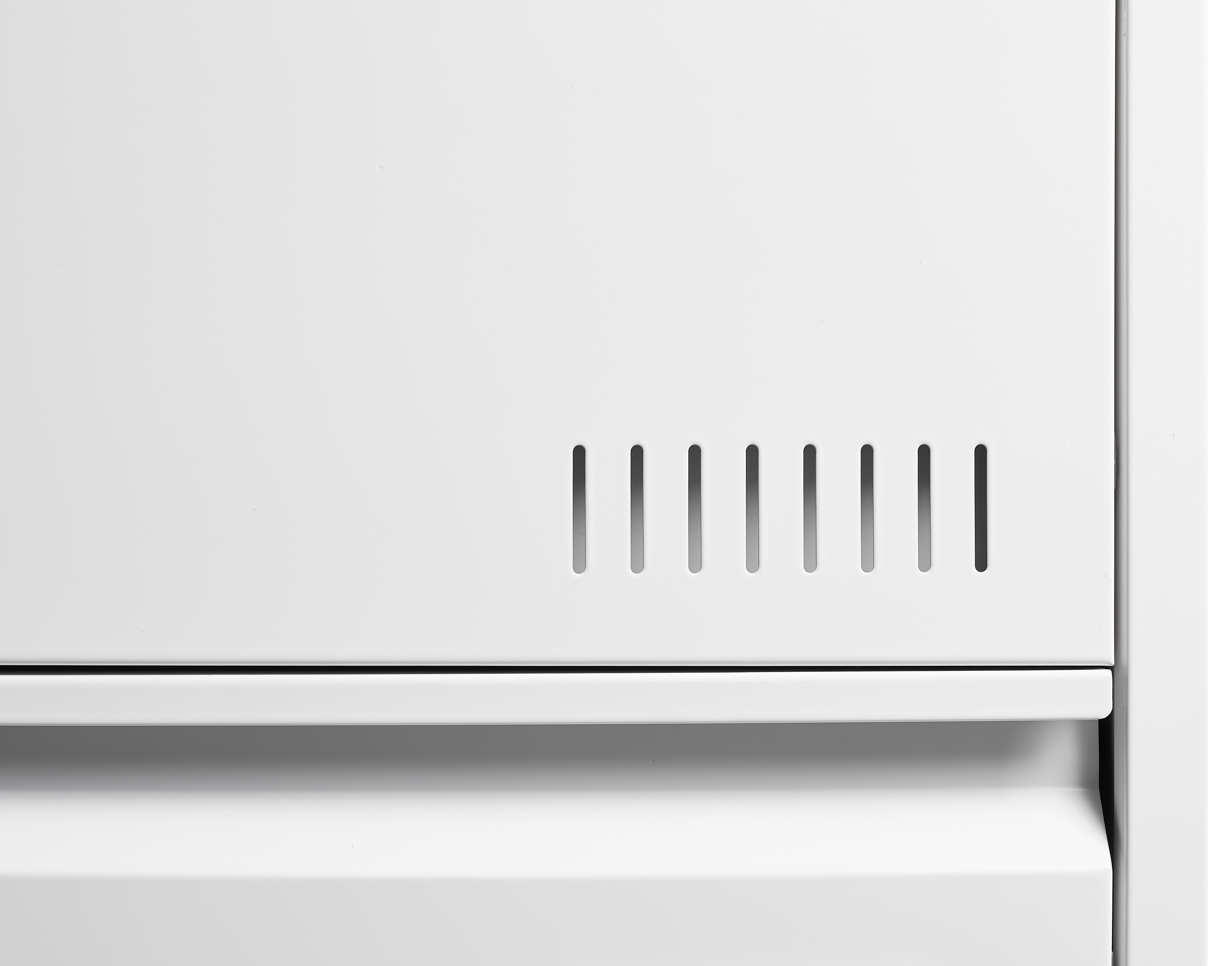 White 3 Drawer Lateral Filing Cabinet with Lock