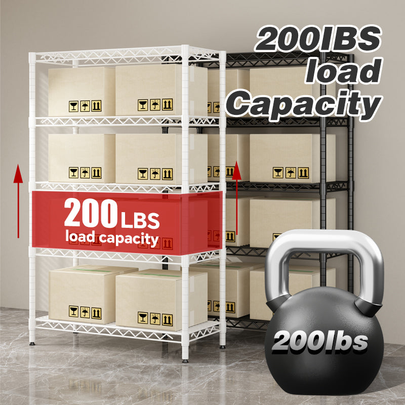 Adjustable Wire Frame Metal Storage Rack Vertical Shelving Unit
