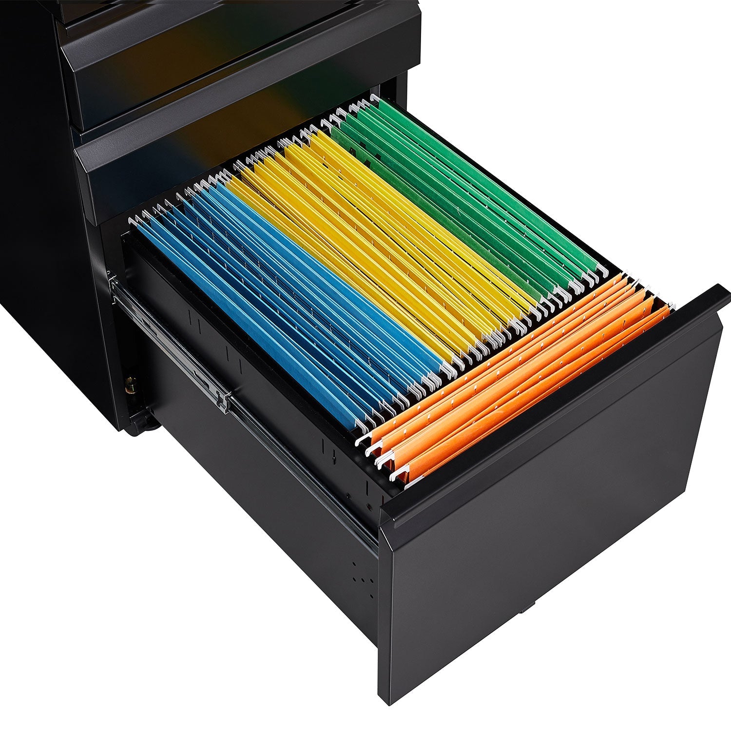 Three Drawer Mobile Metal Filing Cabinet with Lock Wheels