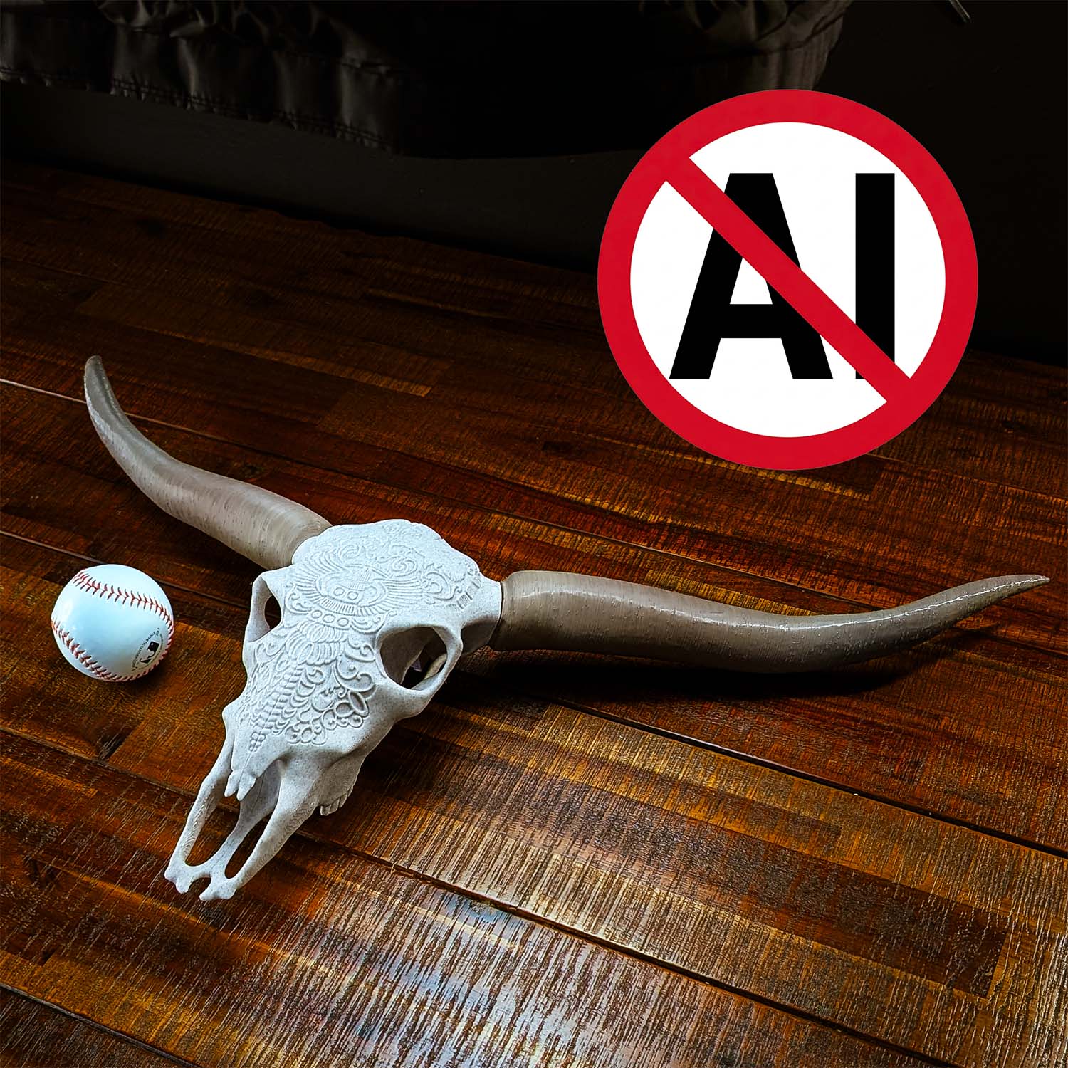 Faux Steer Skull Horns Western Wall Decor Rustic Artwork