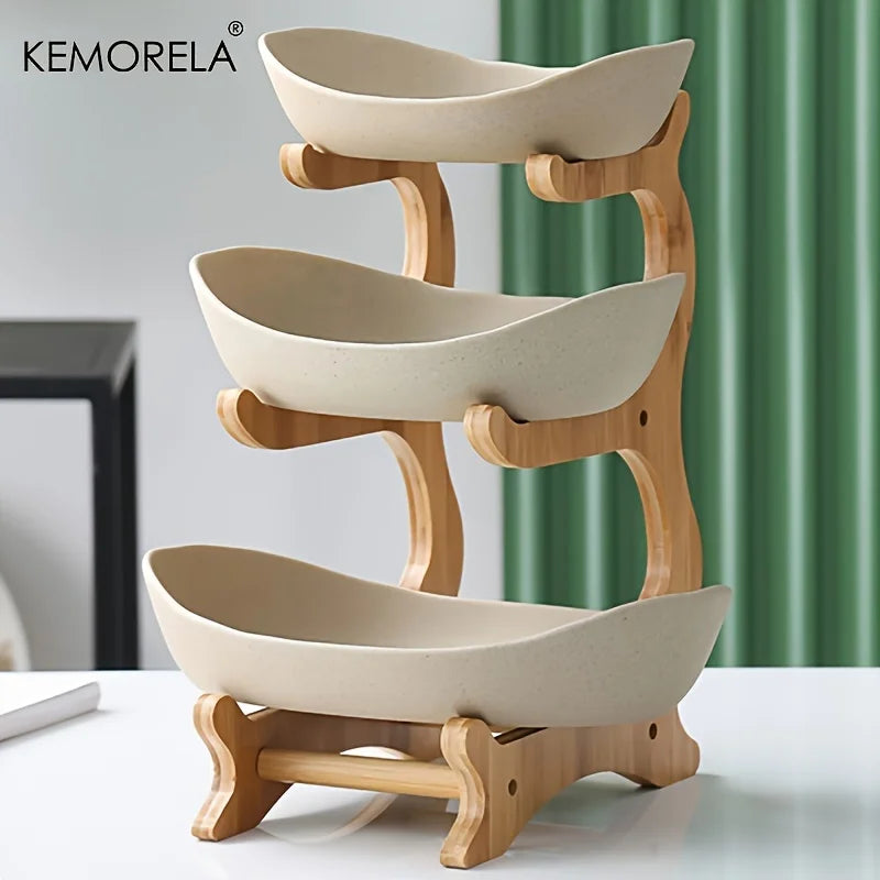 Multi-Layer Fruit Plate Snack Dish Modern Home Organizer