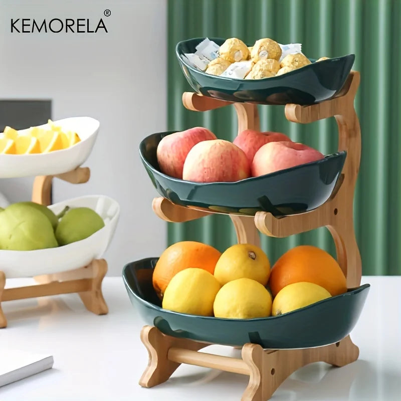 Multi-Layer Fruit Plate Snack Dish Modern Home Organizer