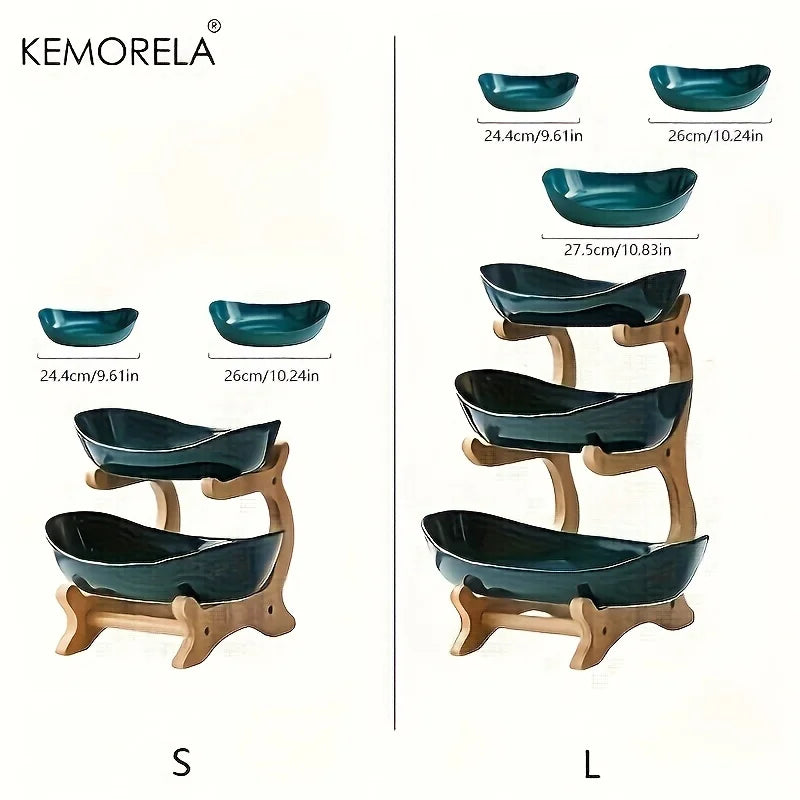 Multi-Layer Fruit Plate Snack Dish Modern Home Organizer