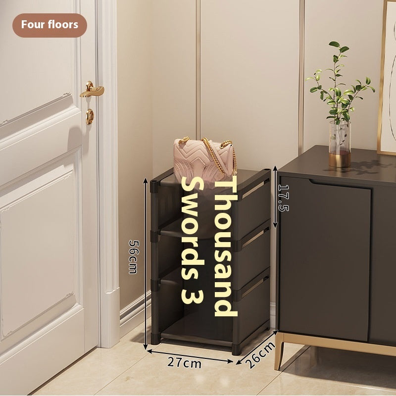 Simple Multi-Layer Shoe Rack Space-Saving Doorway Storage Shelf