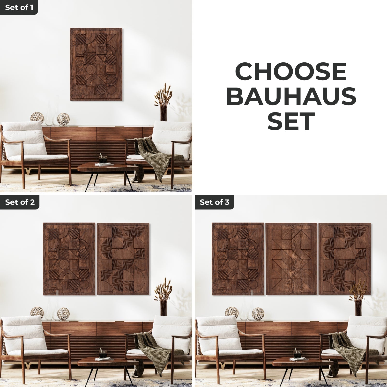 Geometric Wall Decor Modern Abstract Home Artwork
