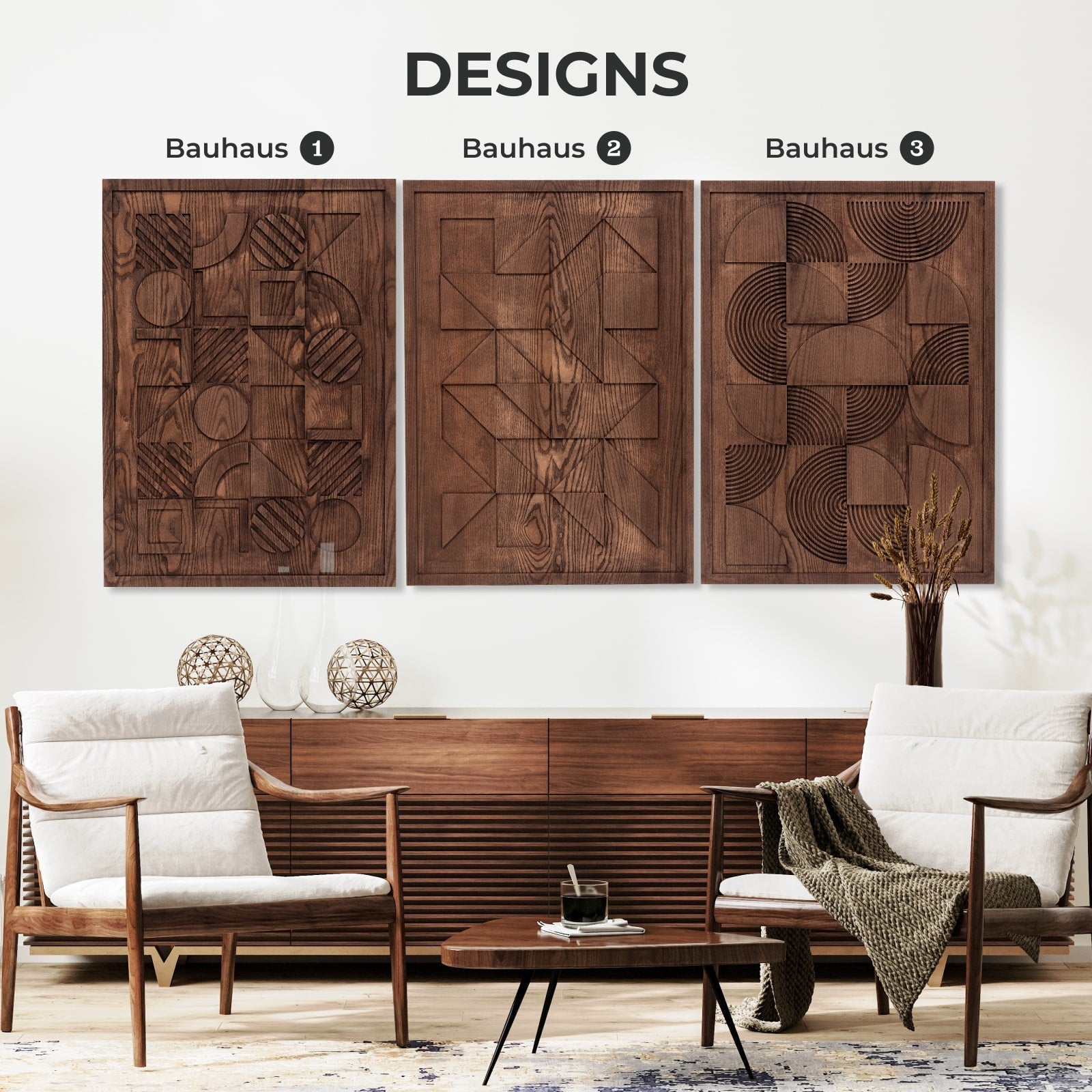 Geometric Wall Decor Modern Abstract Home Artwork